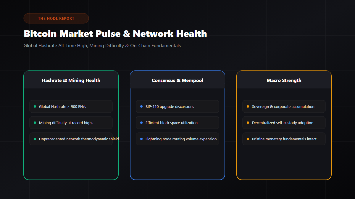 Weekly Bitcoin Network Health and On-Chain Dashboard