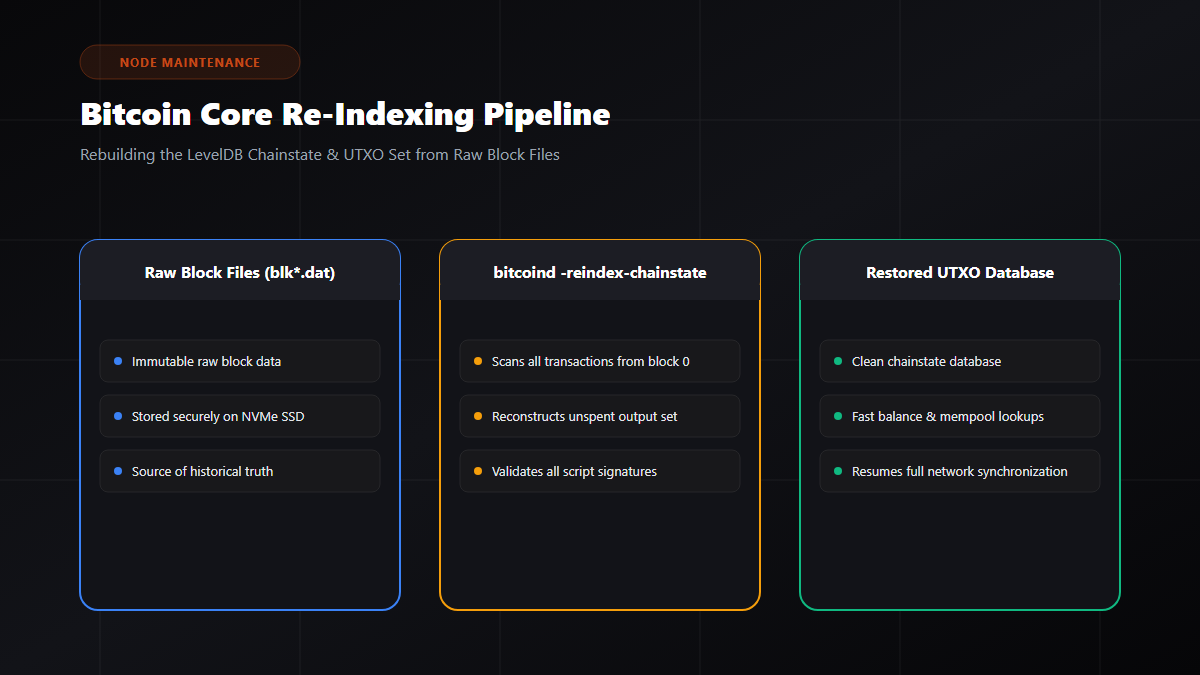 Bitcoin Node Re-Indexing Flow Diagram