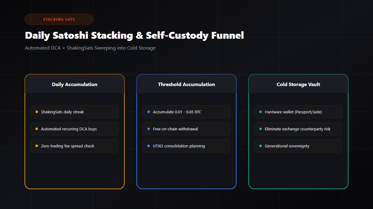 ShakingSats Daily DCA and Bitcoin Stacking Strategy